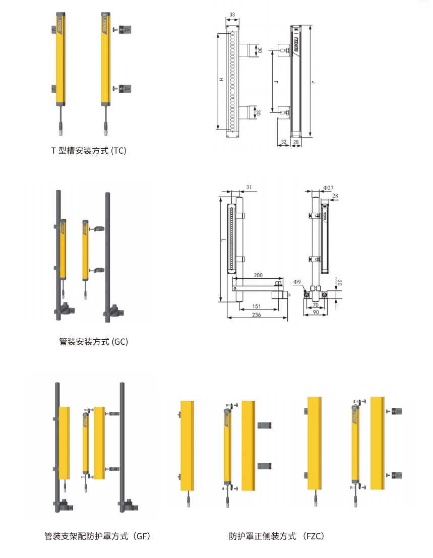 SMT型安全光栅安装方式图2.jpg