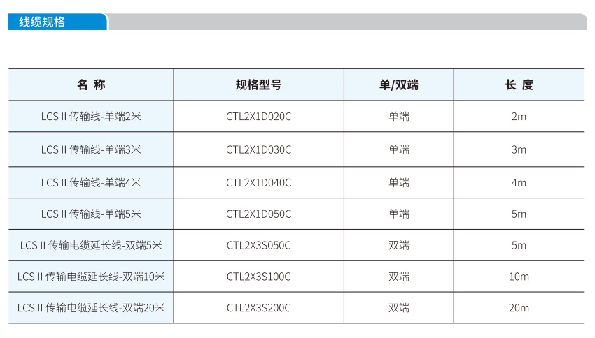 LCS3型光栅线缆规格图